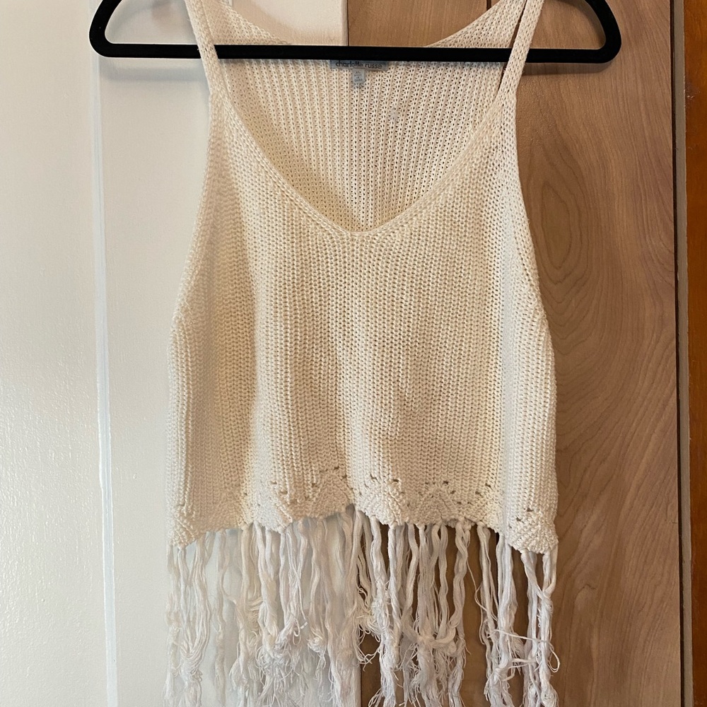 Frayed crop top
